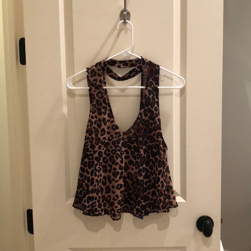 Show Me Your Mu Mu cheetah top